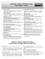 Preview for 3 page of King Industrial KC-8500C Instruction Manual