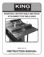 King Industrial KRT-100 Instruction Manual preview