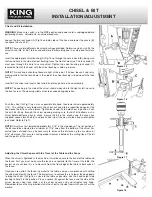 Preview for 9 page of King Industrial MA-1050ST Instruction Manual