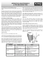 Preview for 10 page of King Industrial MA-1050ST Instruction Manual