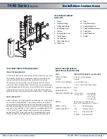 Предварительный просмотр 3 страницы King Instrument 7440 Series Installation Instructions