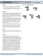 Предварительный просмотр 2 страницы King Instrument 7650 Series Installation Instructions