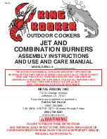 King Kooker OUTDOOR COOKERS Instructions And User Manual preview