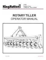 Preview for 1 page of King Kutter II 999995 Operator'S Manual