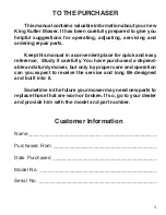 Preview for 3 page of King Kutter Rotary Mower Operation And Parts Manual