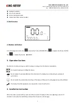 Preview for 6 page of King-Meter Digital II User Manual