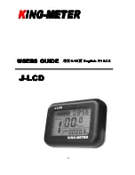 King-Meter J-LCD User Manual preview