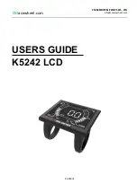 King-Meter K5242 LCD User Manual preview