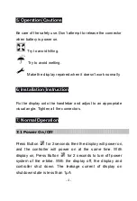 Preview for 6 page of King-Meter KM529 User Manual