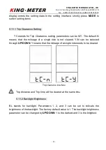 Preview for 14 page of King-Meter KM6S-LCD User Manual