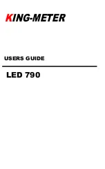 King-Meter LED 790 User Manual preview