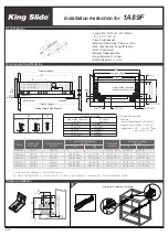 Предварительный просмотр 1 страницы King Slide 1A89F Installation Instructions