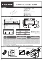 King Slide 1B89F Installation Instructions предпросмотр