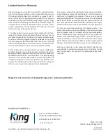 Preview for 24 page of King Technology New Water  120 Instruction Manual