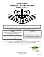 Preview for 1 page of KING 2016E Owner'S Manual