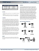 Preview for 2 page of KING 7460 Series Installation Instructions Manual