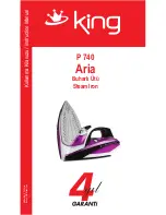 KING Aria P 740 Instruction Manual preview