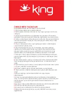 Предварительный просмотр 8 страницы KING Aria P 740 Instruction Manual