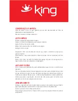 Предварительный просмотр 16 страницы KING Aria P 740 Instruction Manual