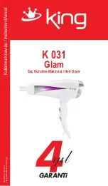 KING Glam K 031 Instruction Manual preview