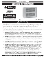 Предварительный просмотр 1 страницы KING H412 2/3-FS-GW Instructions For Use