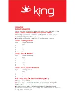 Preview for 10 page of KING K 068 Classo Instruction Manual