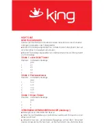 Preview for 16 page of KING K 068 Classo Instruction Manual