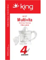 Preview for 1 page of KING K 117 Multivita Instruction Manual