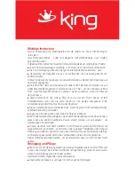 Preview for 9 page of KING K 117 Multivita Instruction Manual