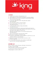 Preview for 3 page of KING K 123 MeatMaster Instruction Manual