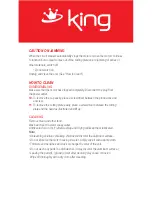 Preview for 11 page of KING K 123 MeatMaster Instruction Manual