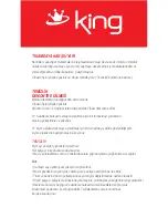 Preview for 16 page of KING K 123 MeatMaster Instruction Manual