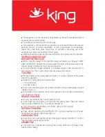 Preview for 4 page of KING K 2175 R Crispy Instruction Manual