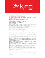 Preview for 3 page of KING K 289 Nstruction Manual