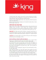 Preview for 8 page of KING K 289 Nstruction Manual