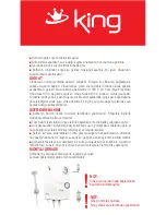 Preview for 14 page of KING K 7005 Instruction Manual