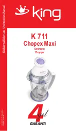 KING K 711 Chopex Maxi Instruction Manual preview
