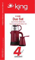 KING K 8288 Duo Set Manual preview