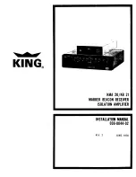 Предварительный просмотр 1 страницы KING KMA 20 Installation Manual