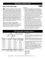 Предварительный просмотр 3 страницы KING KTW1215 Important Instructions