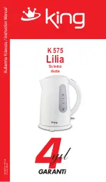 Preview for 1 page of KING Lilia K 575 Instruction Manual