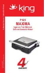 Preview for 1 page of KING MAXIMA P 625 Instruction Manual