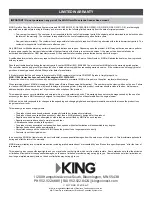 Preview for 4 page of KING OA1000-OE Installation And Operating Instructions