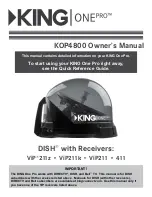 KING ONEPRO KOP4800 Owner'S Manual preview