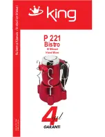 KING P 221 Bistro Instruction Manual preview