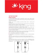 Preview for 3 page of KING P 997 ProMix Instruction Manual