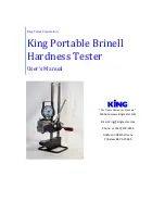 KING Portable Brinell User Manual preview