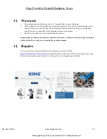 Preview for 15 page of KING Portable Brinell User Manual