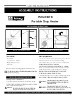 Предварительный просмотр 3 страницы KING PSH2440TB Installation And Maintenance