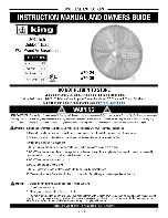 KING WFO-24 Instruction Manual And Owner'S Manual preview